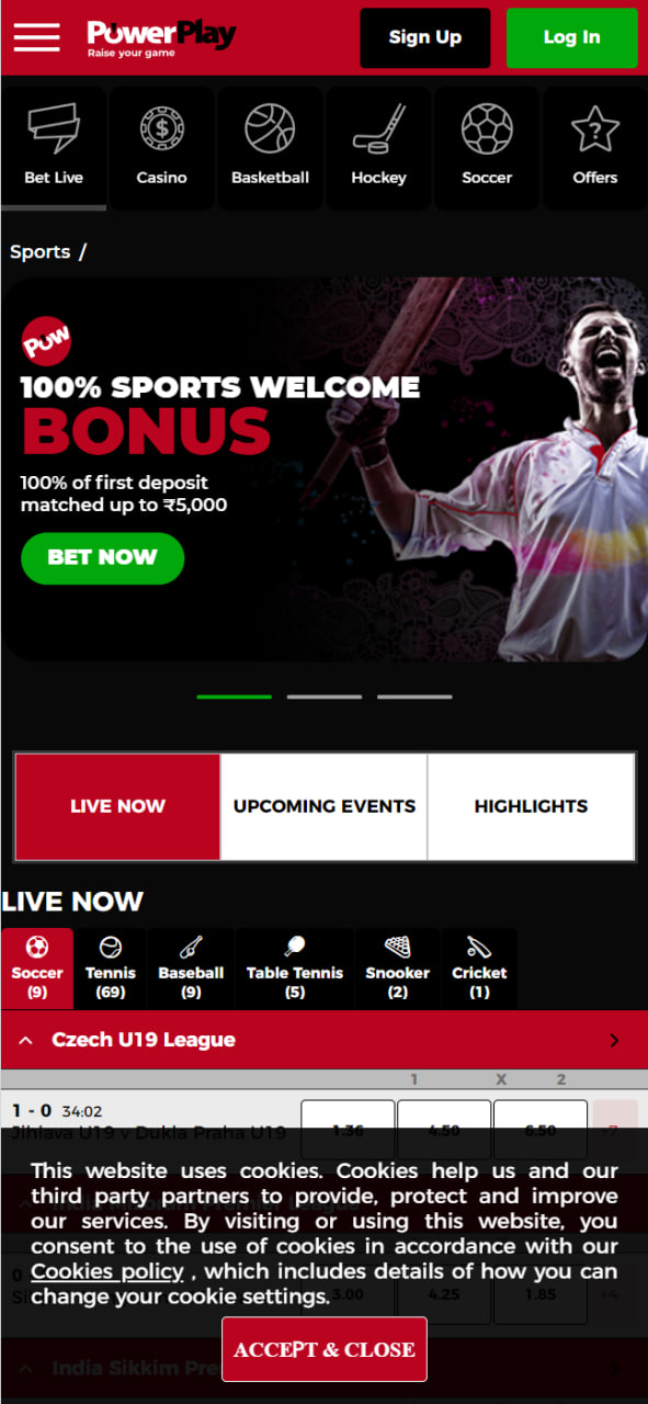This image is the second image of the app, India's encrypted odds-on top online betting software